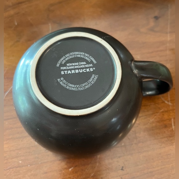 Starbucks 2012 China Matte Brown Yellow Sunflower Espresso Coffee Mug Cup 12oz - Picture 7 of 9